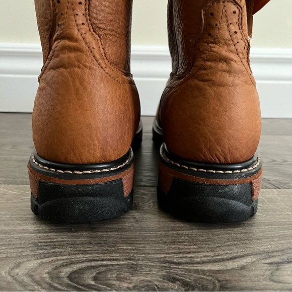 Road Wolf Rider Work Leather Western Wellington Boot Size 9.5 M - Picture 5 of 16